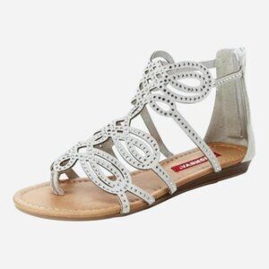 Unionbay Lindy Rhinestone Gray Sandals Size 8.5